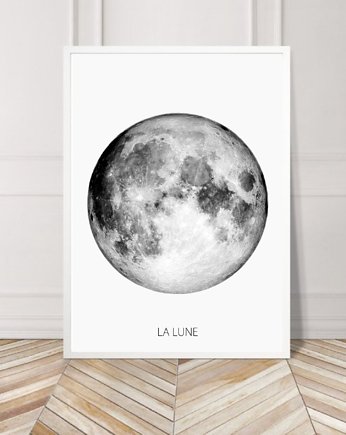 PLAKAT KSIĘŻYC plakat z księżycem, black dot studio