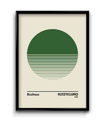 Plakat Bauhaus  Green No.3, OSOBY - Prezent dla taty