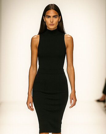 Bluzka czarna YY500100, YULIYA BABICH