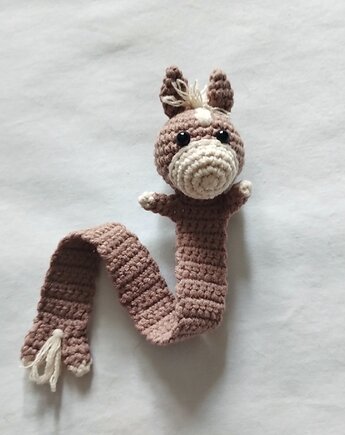 Zakładka do książki konik, koń, szydlAnki