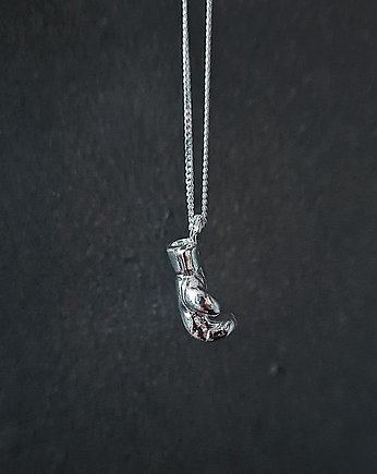 Naszyjnik  RĘKAWICA BOKSERSKA- srebro, złoto, ISSI Jewelry
