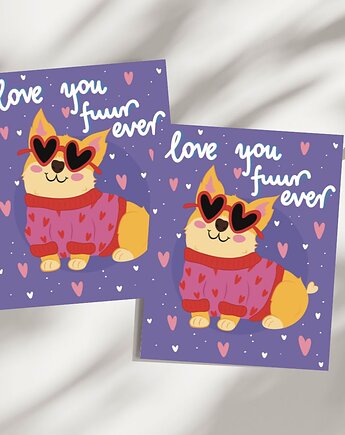 Kartka walentynkowa "Corgi", Maya Design