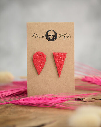 Kolczyki Nie Do Pary - czerwone, LaCzapaKabra.biju