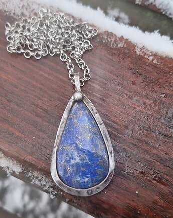 Lapis lazuli - wisiorek, po drugiej stronie lustra