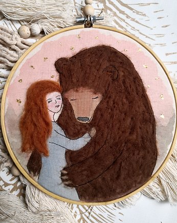 Obrazek dziewczynka i niedźwiedź, gingerolla