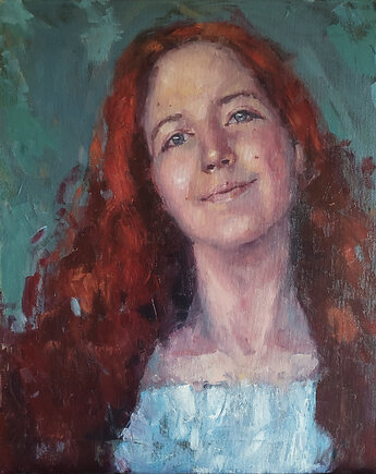 Portret olejny na zamówienie 40x50, ALE SIE TWORZY