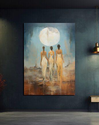 Tancerki Diuny - Plakat - Impresjonizm, Loft, Minimalizm, Black Sapphire Art