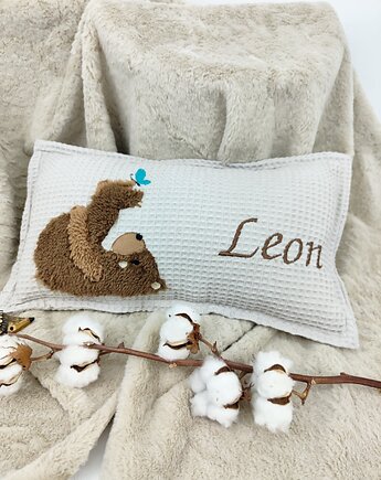 Personalizowany prezent dla dziecka - imienna poduszka z misiem, Enitka Sweet Baby Room