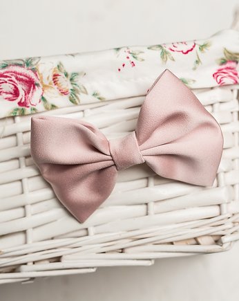 Kokarda do włosów zgaszony  róż spinka, miło.stki