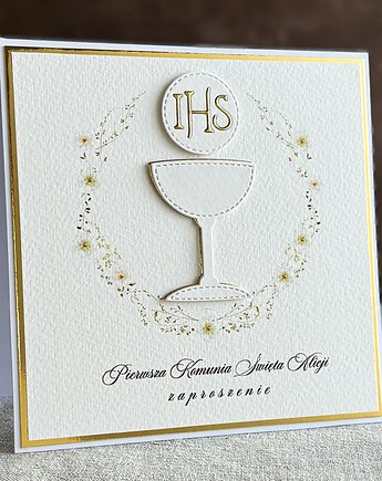 Zaproszenia na komunię, wzór 51B, Anna Art and Crafts