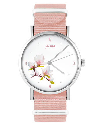 Zegarek - Magnolia - brzoskwiniowy róż, yenoo