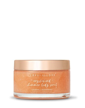 CRYSTALLOVE Rose Quartz Shimmer Body Scrub - peeling do ciała z kwarcem, CRYSTALLOVE