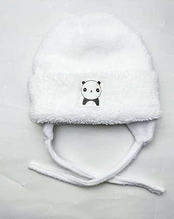Czapka niemowlęca wiązana  Warm Panda, Edyta Golembowska