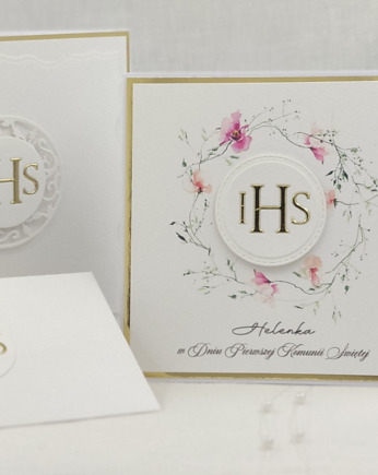 Kartka na komunię z pudełkiem i kopertą, 59, Anna Art and Crafts