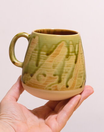 Prosty Większy Kubek (400ml) - pistacja, Koło i Piec