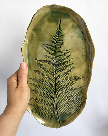 Patera z kolekcji FERN, patera natura, paproć, Joanna Serafin design