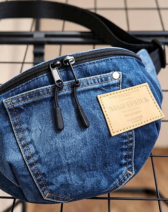 Nerka niebieska jeans handmade, Malec pracownia