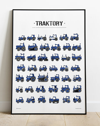 Traktory! Dużo, Dużo Traktorów! 50x70cm :), Tiny Machinery