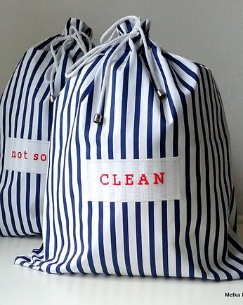 St Sopot - torebki podróżne na bieliznę, metka by traczka