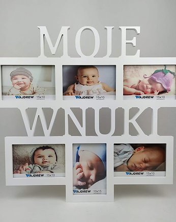Multirama  Moje Wnuki  ramka na zdjęcia z napisem 6 zdjęć dzień Babci, Wajdrew