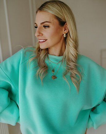Bluza Basic oversize miętowa, BejbiStory