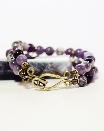 AMETYST  CHEVRON z ręcznie kutym zapięciem, ME PASSION  Jewelry