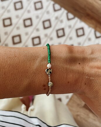 Bransoletka na gumce MADERA HEART, NOMAD