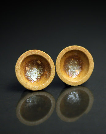 JEDWABNIKI 10mm/stal chirurgiczna/kolczyki ceramiczne UNIKAT, Magda Łysiak