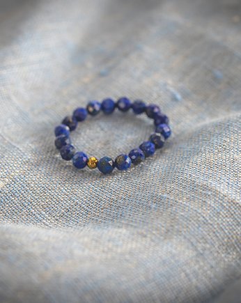 Pierścionek elastyczny-lapis lazuli, NK PRODUCTS