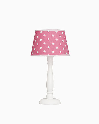 Lampka nocna różowo-biała w gwiazdki, Roomee Decor