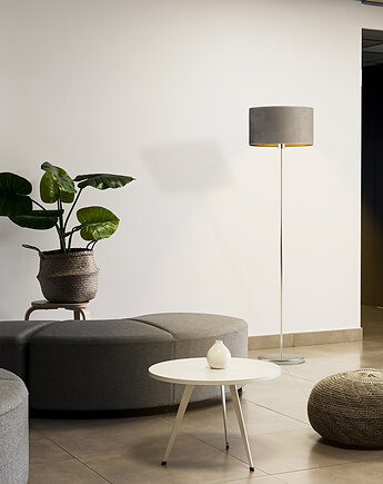 Minimalistyczna lampa podłogowa do salonu WERONA VELUR, LYSNE