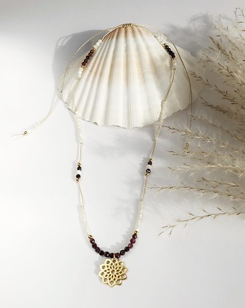 Naszyjnik ECHO z Granatami i zawieszką, Gleeme Jewellery