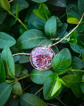 Wisiorek z wrzosem, Figa handmade accessories
