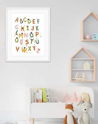 Plakat "Kolorowy alfabet" A3 (297mm x 420mm), scandiposter