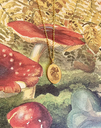 Grzyby i Mysz- Naszyjnik- Leśny naszyjnik, BOSKE