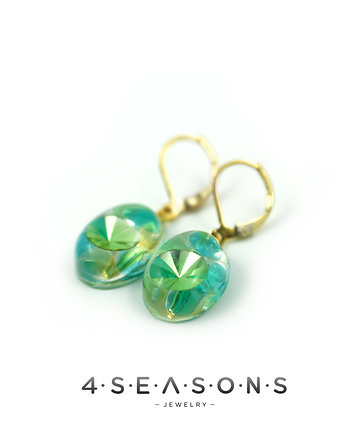 Kolczyki z żywicy z kryształem, 4 Seasons Jewelry