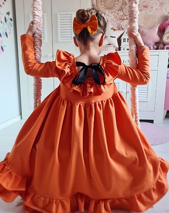Sukienka Dresowa Energy Orange, OSOBY - Prezent dla dziewczynki