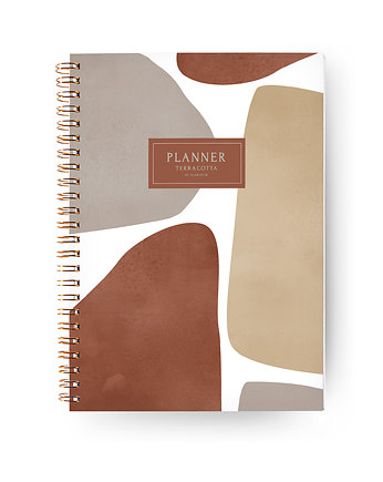 Planer Dzienny Niedatowany A5 Terracotta, Planerum