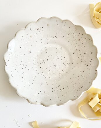 FLORA M  Ceramiczna miska - lniana biel, Och ceramika