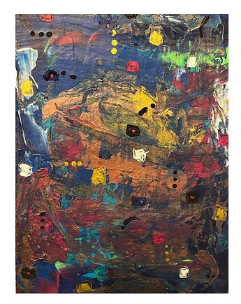 Obraz 'dirty gold nightmare', WK art