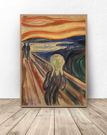 Plakat reprodukcja "Krzyk" Edvard Munch, scandiposter