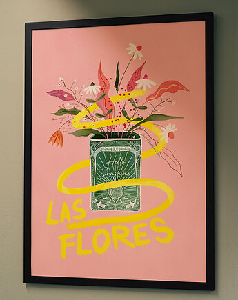Plakat Las Flores kwiatowy vibe, Harvest Maison