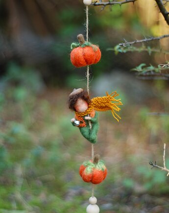 Jesienny Elfik -Waldorf Toy, BoboLobo Handicraft