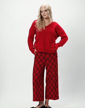 Alpaka sweter Mia - czerwony, YOU by Tokarska