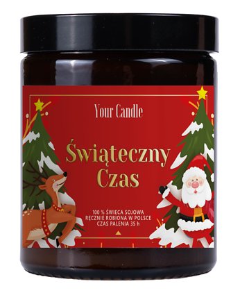 ŚWIECA SOJOWA ŚWIĄTECZNY CZAS 180 ml - YOUR CANDLE, Your Candle