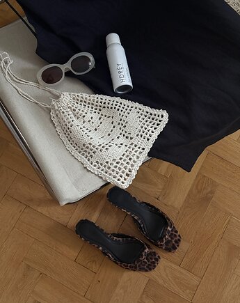 Rose crochet summer pouch, A MANO studio