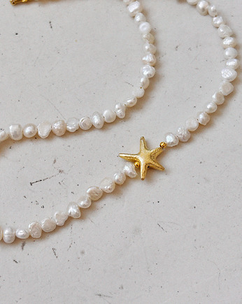 Naszyjnik z pereł naturalnych gwiazda, Chmolowska Jewellery