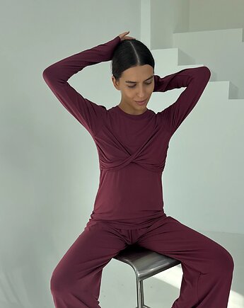 Longsleeve Catch me beetroot, Patchouli