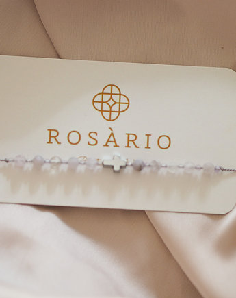 Bransoletka różańcowa szara, ROSARIO