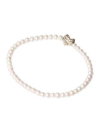 Bransoletka z perłami i srebrnym serduszkiem Organica, Blooming Stones